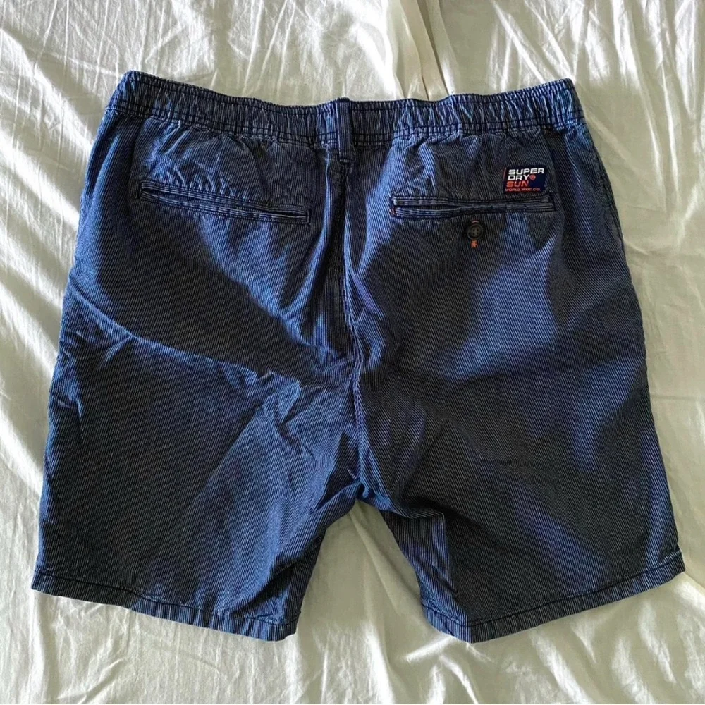 Superdry Sunscorched blue striped shorts streetwear japanese - Picture 2 of 2